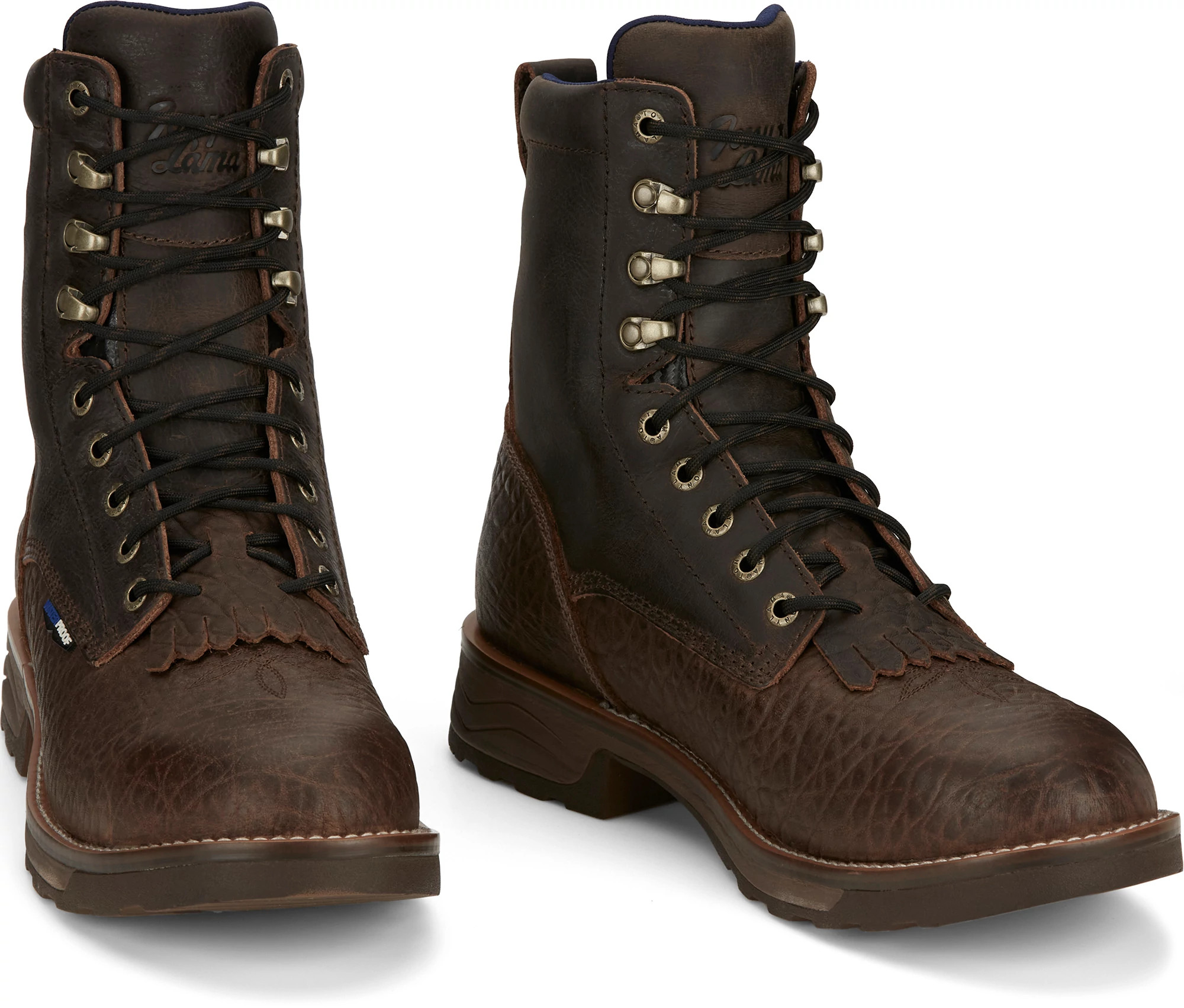 High lace up work boots best sale