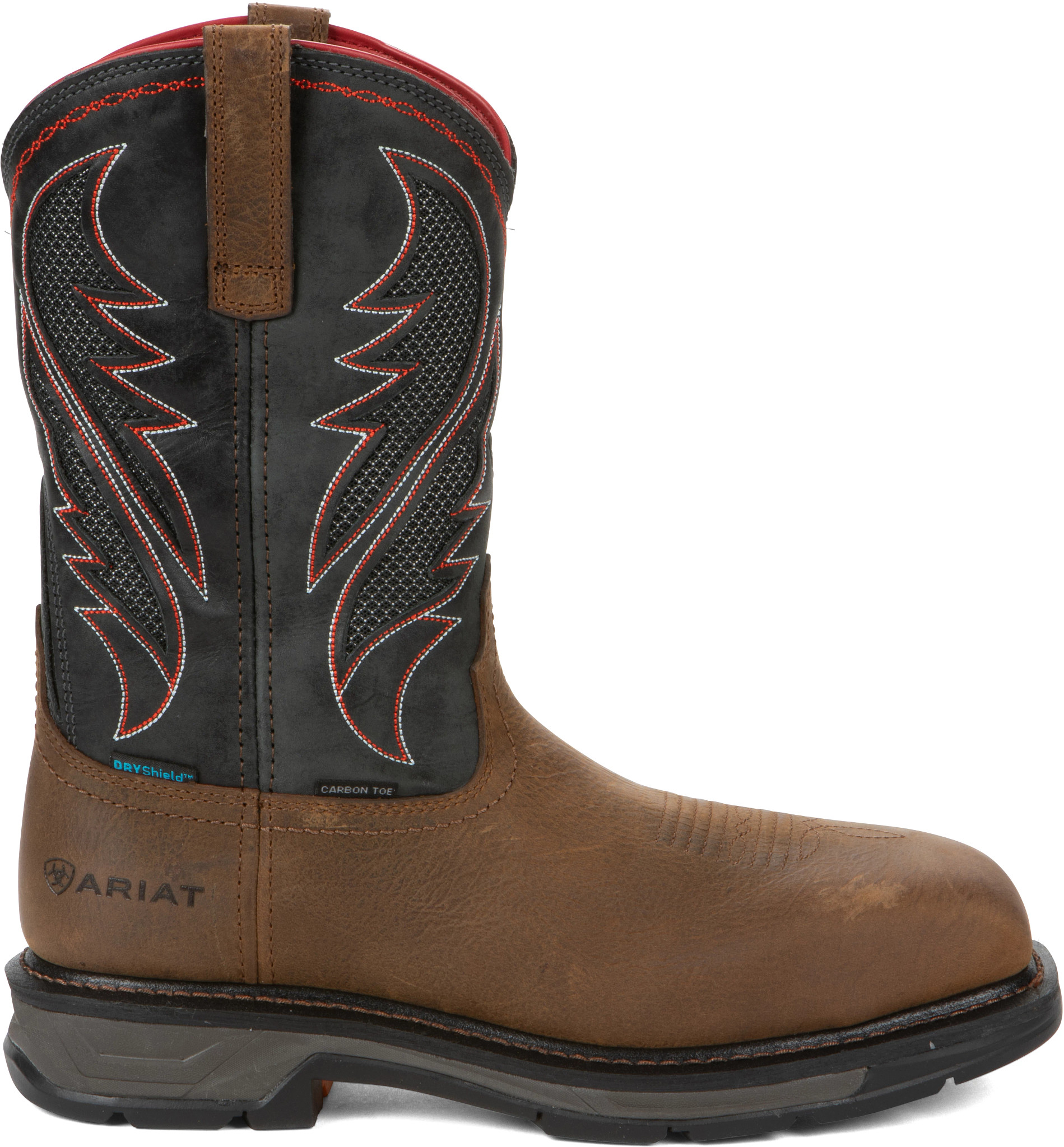 Men's Ariat 11 Inch Composite Toe Eh Waterproof Sr Workhog Xt Venttek shown in Brown (Brown)