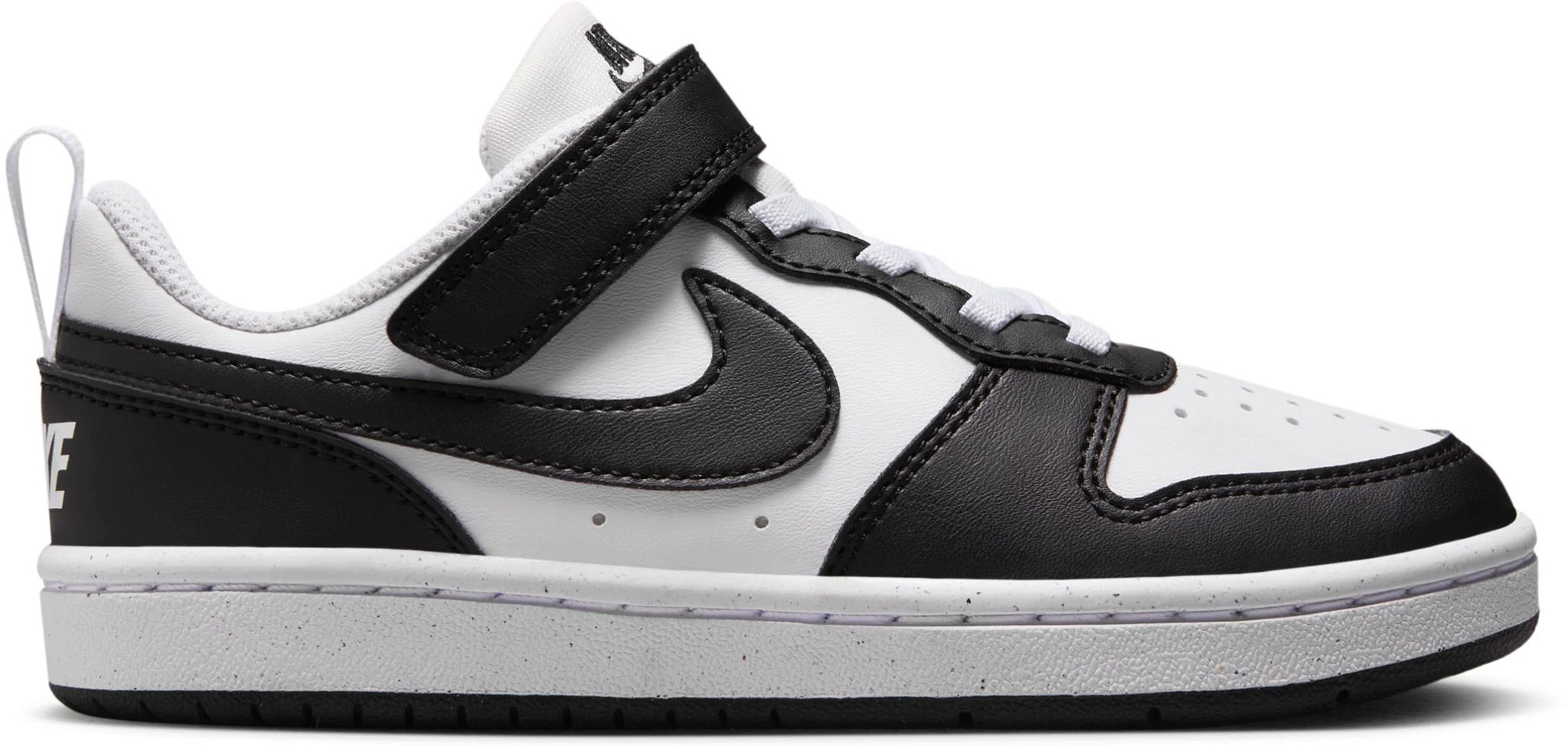 nike court borough low black white