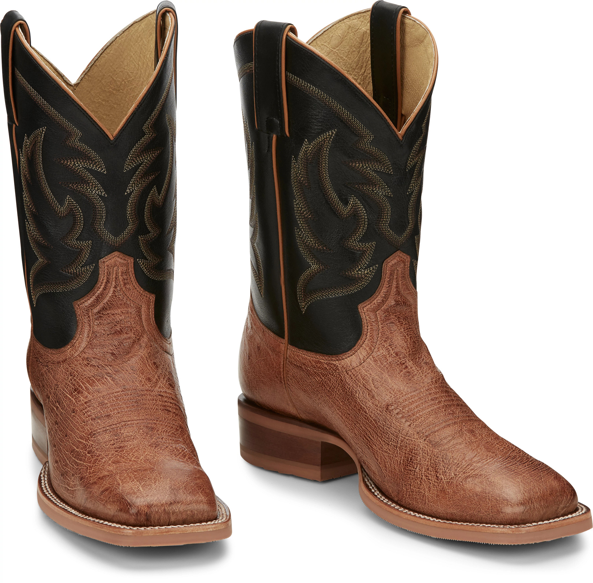 Justin full quill ostrich boots square toe hotsell