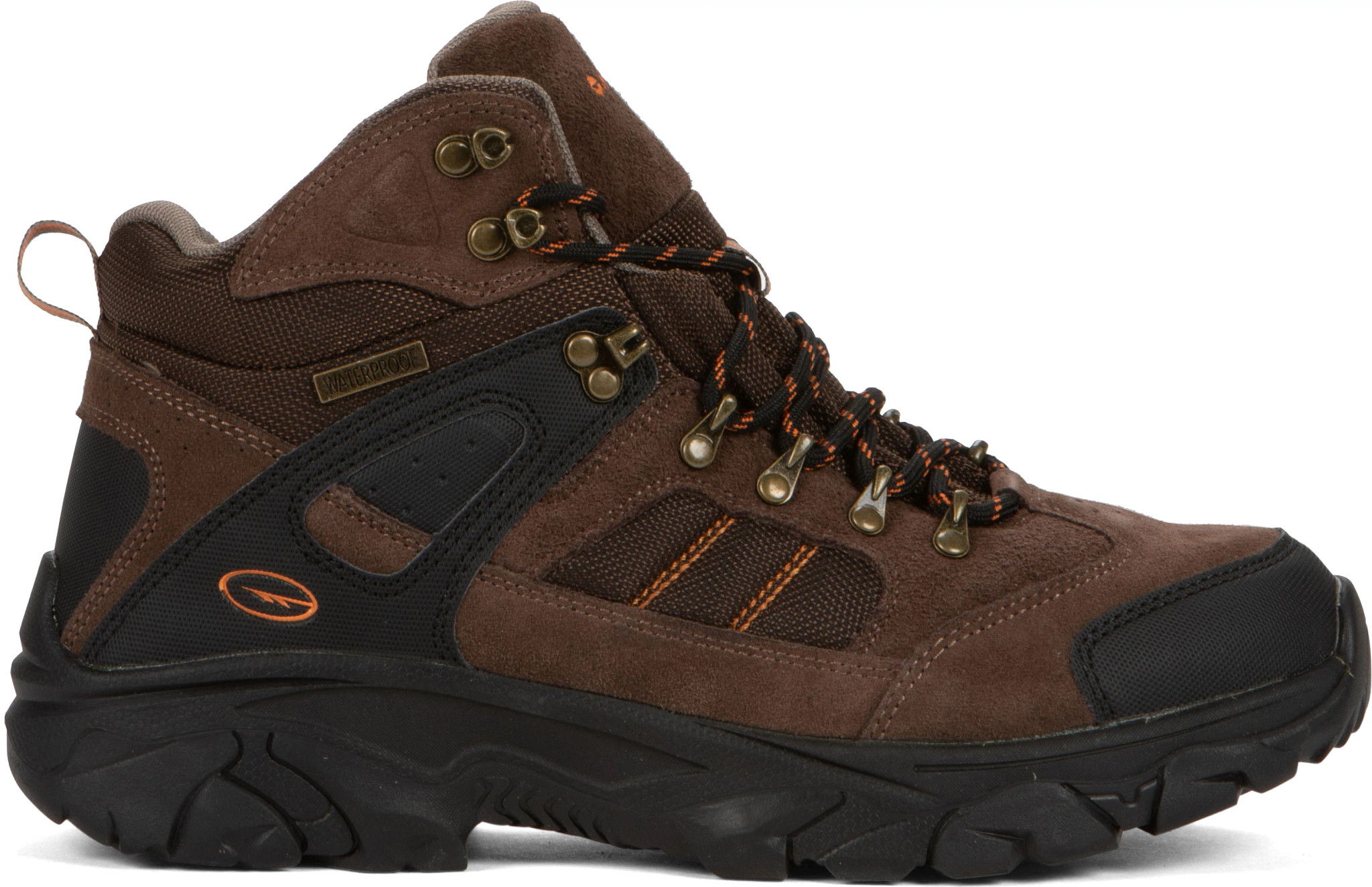 Men's Hi Tec Bedrock Waterproof Mid Hiker shown in Brown (Brown)