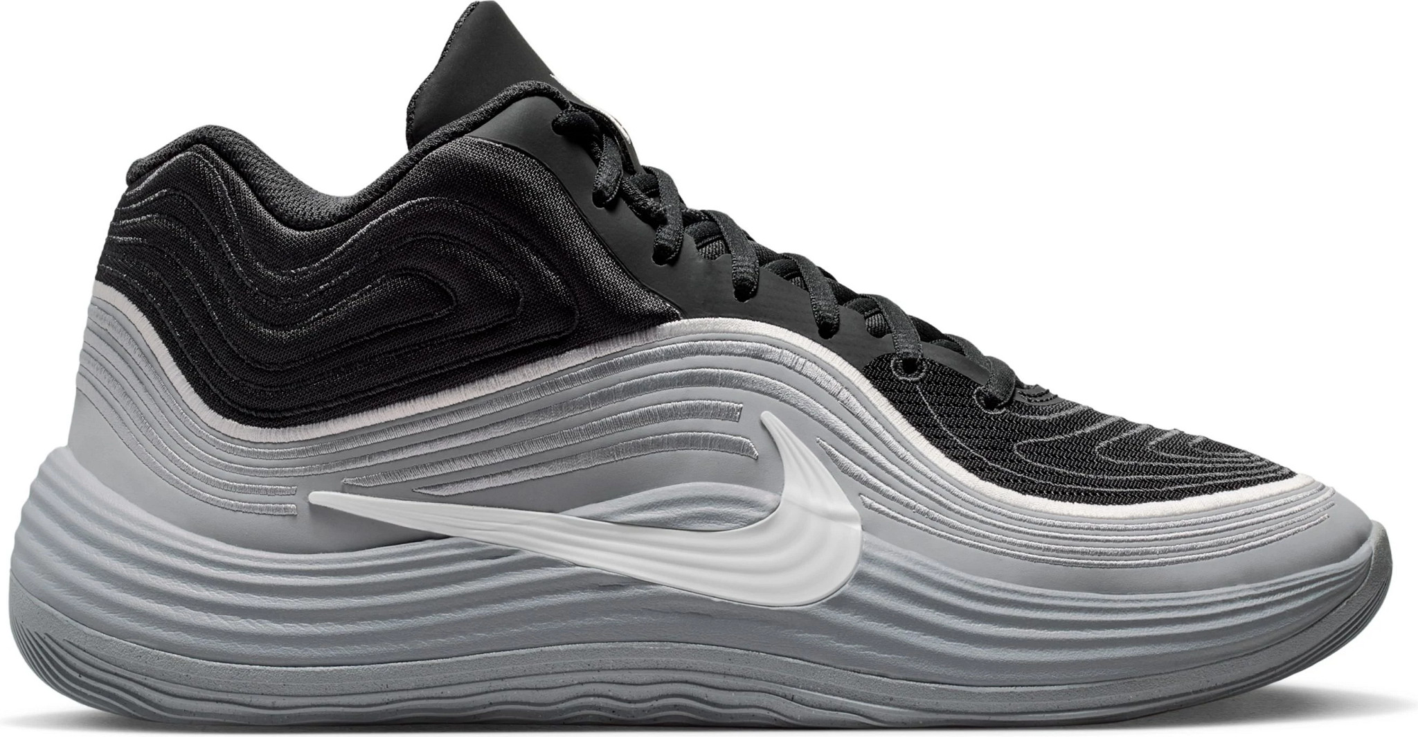 Men's Nike Precision 8 Mid Basketball Shoe shown in Dark Grey (Grey)