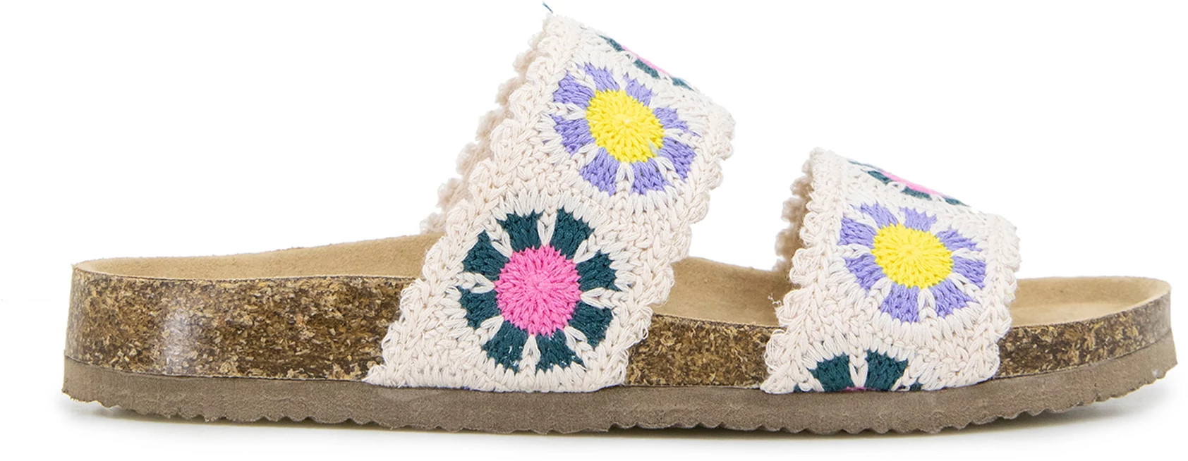 Women's Unionbay Monica Slide shown in Ivory Crochet (Off White)