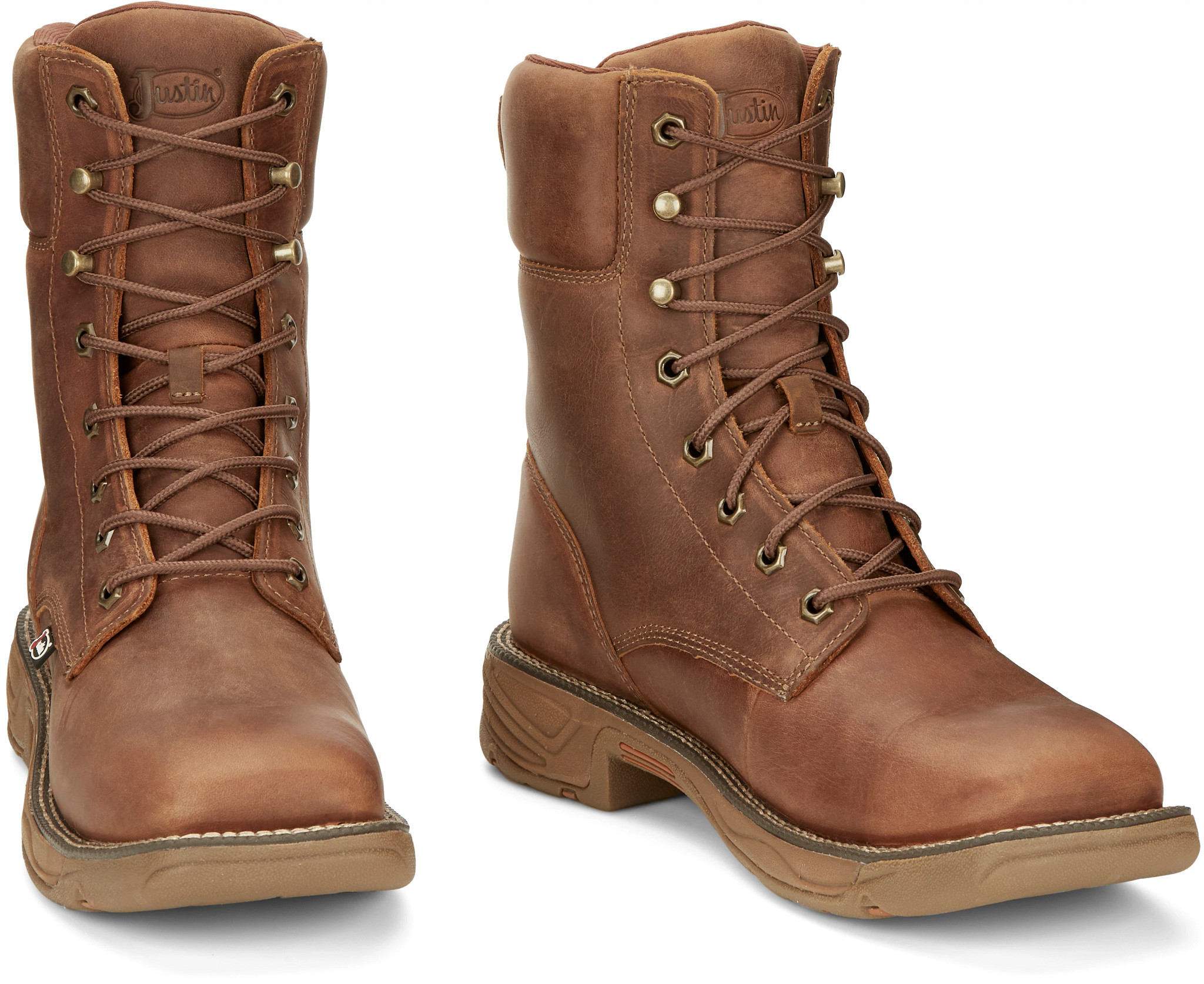 Justin lace clearance up boots mens