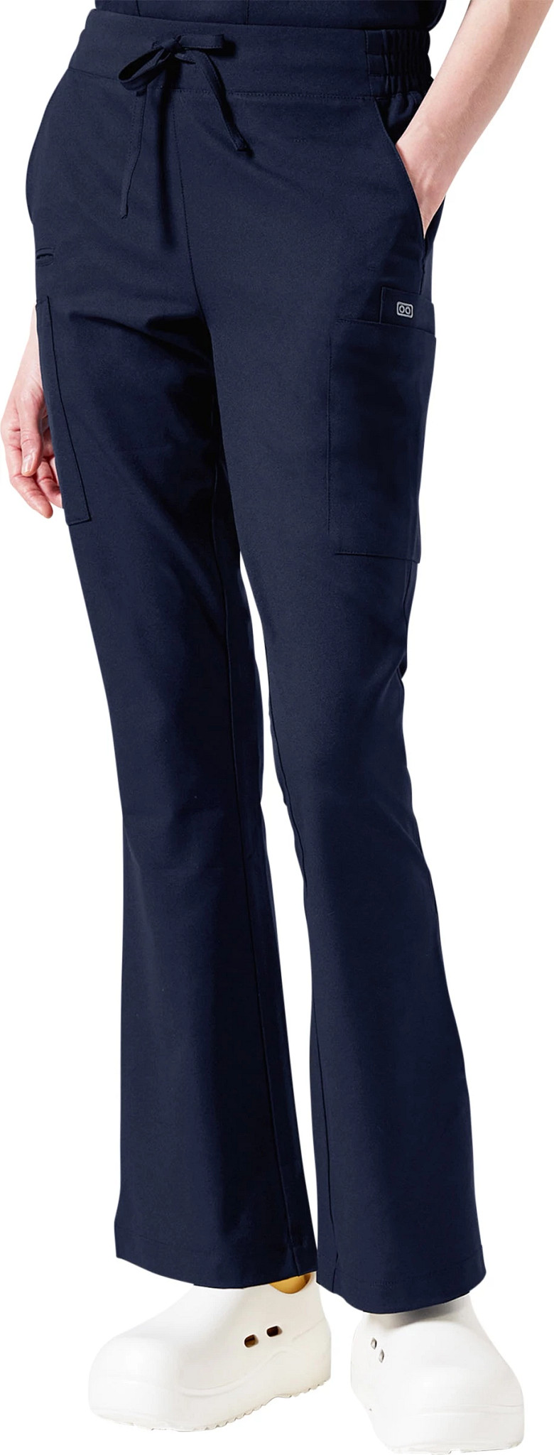 Women's Parkley Astro Orla 8 Pocket Cargo Mini Flare Pant shown in Navy (Blue)