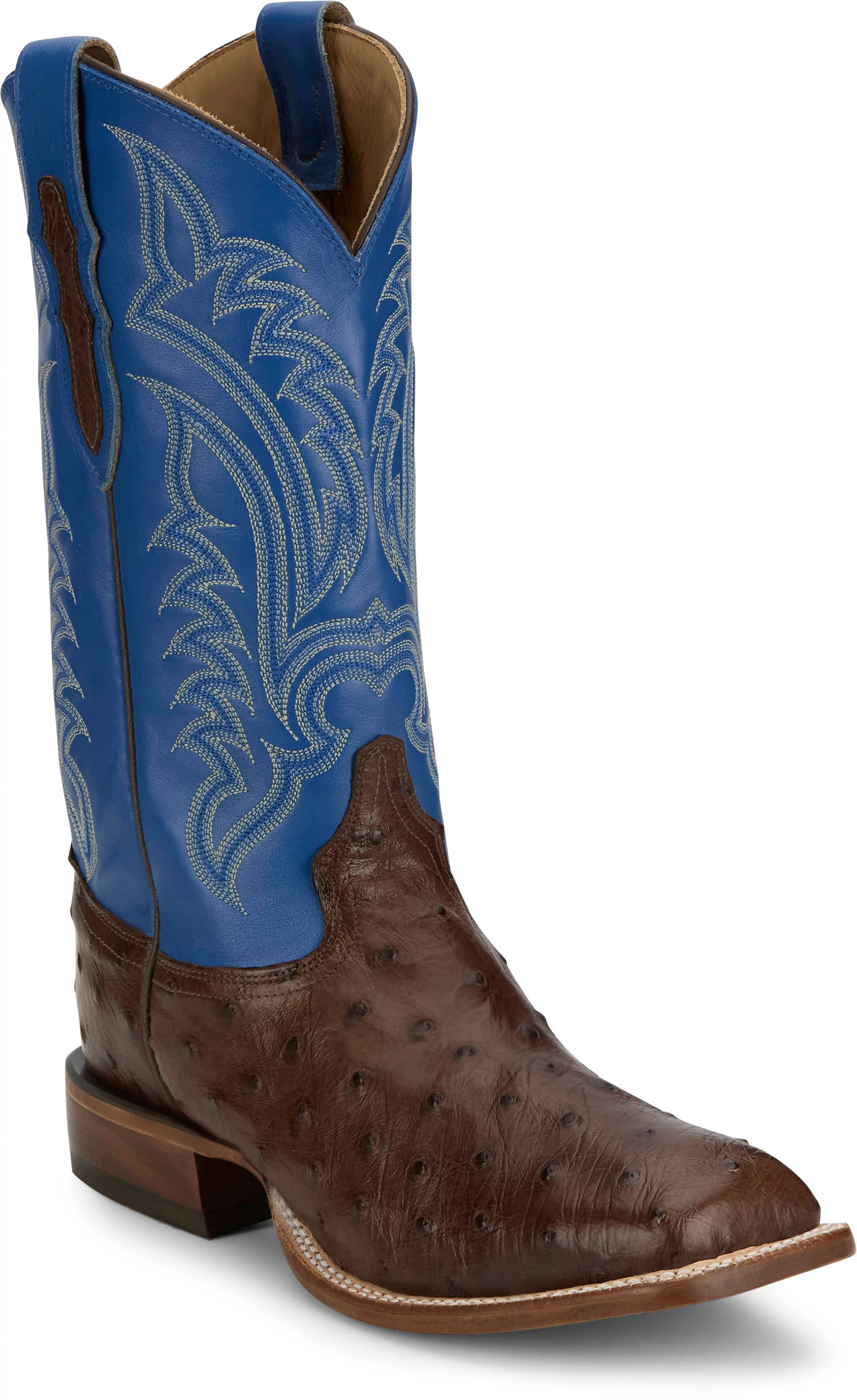 Damilano 13" Full Quill Ostrich shown in Brown (Brown)