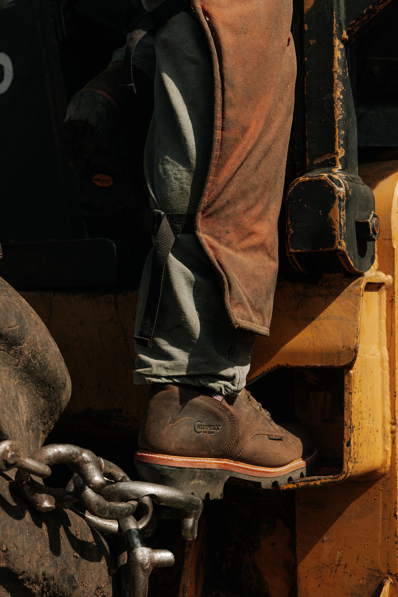 Super Logger 9" Waterproof Insulated Steel Toe  shown on model 