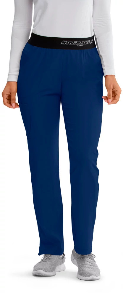 Women's Skechers Breeze Cargo Pant Petite shown in Navy (Blue)