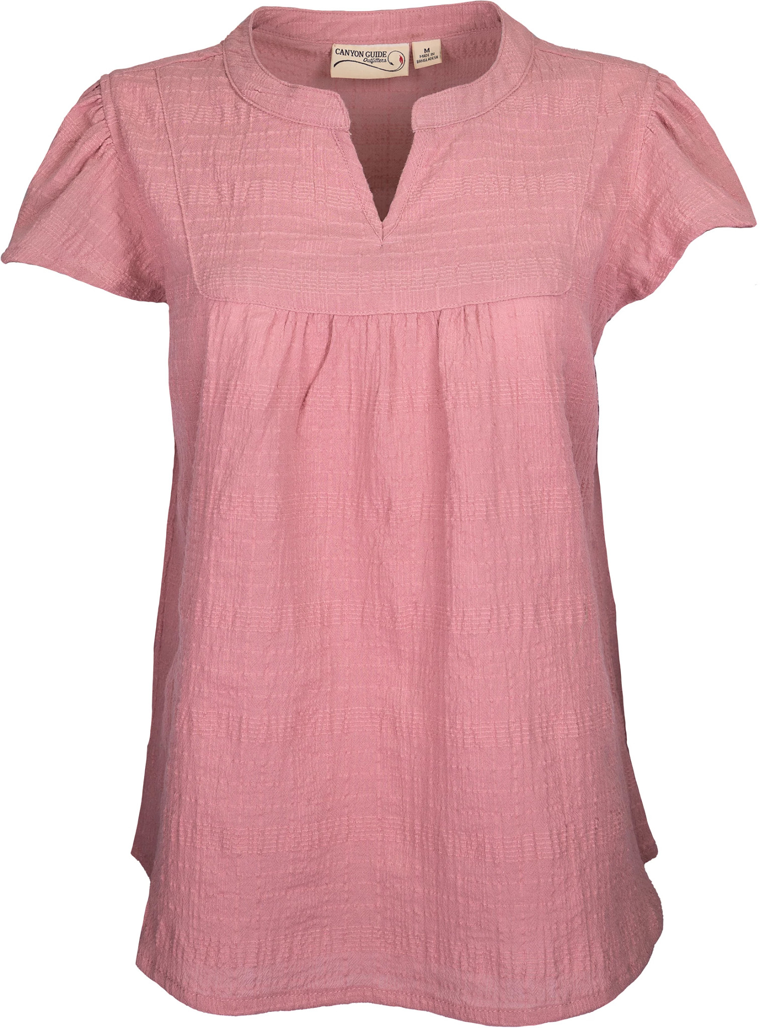 Women's Canyon Guide Mimosa Flutter Sleeve V Neck shown in Rose (Pink)