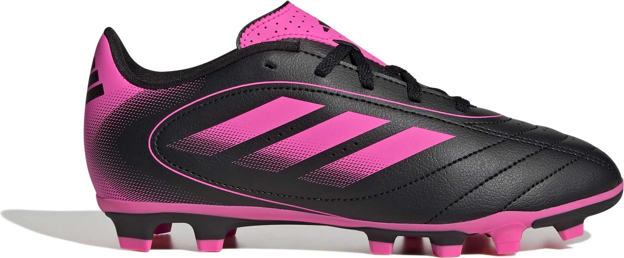 Girl's Adidas Goletto Ix Fg/Mg J shown in Black/Pink (Black)