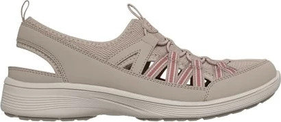 Women's Skechers Relaxed Fit New Cool shown in Taupe/Coral (Brown)