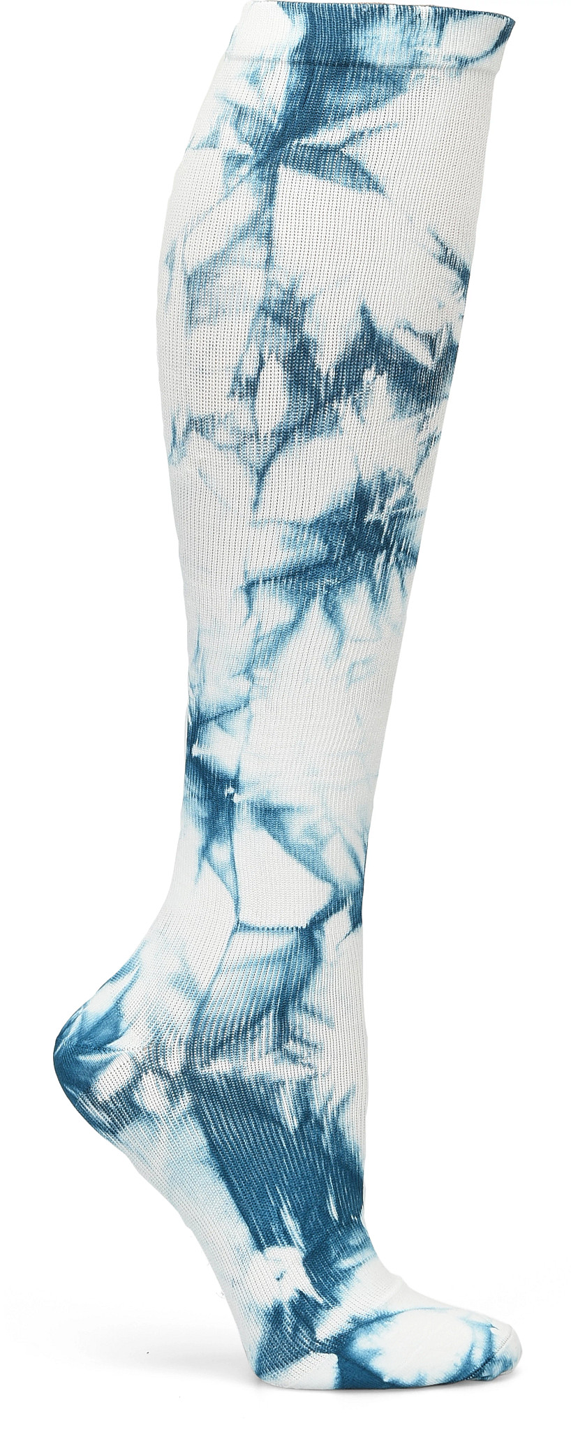 Tie Dye Compression Socks se muestra en la Caribbean (Azul)