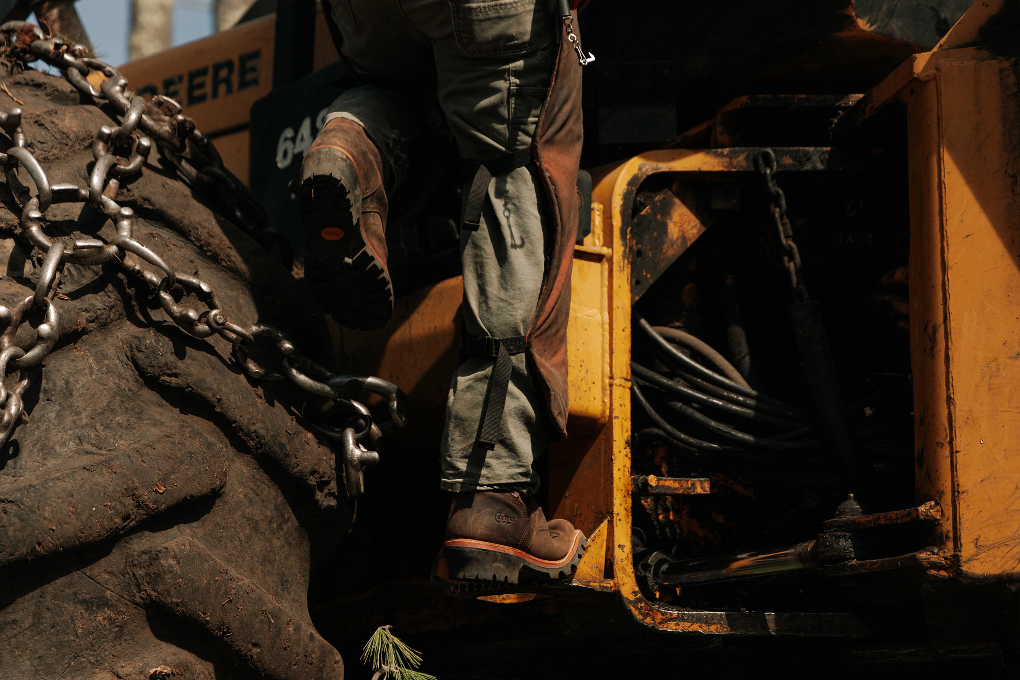 Super Logger 9" Waterproof Insulated Steel Toe  shown on model 
