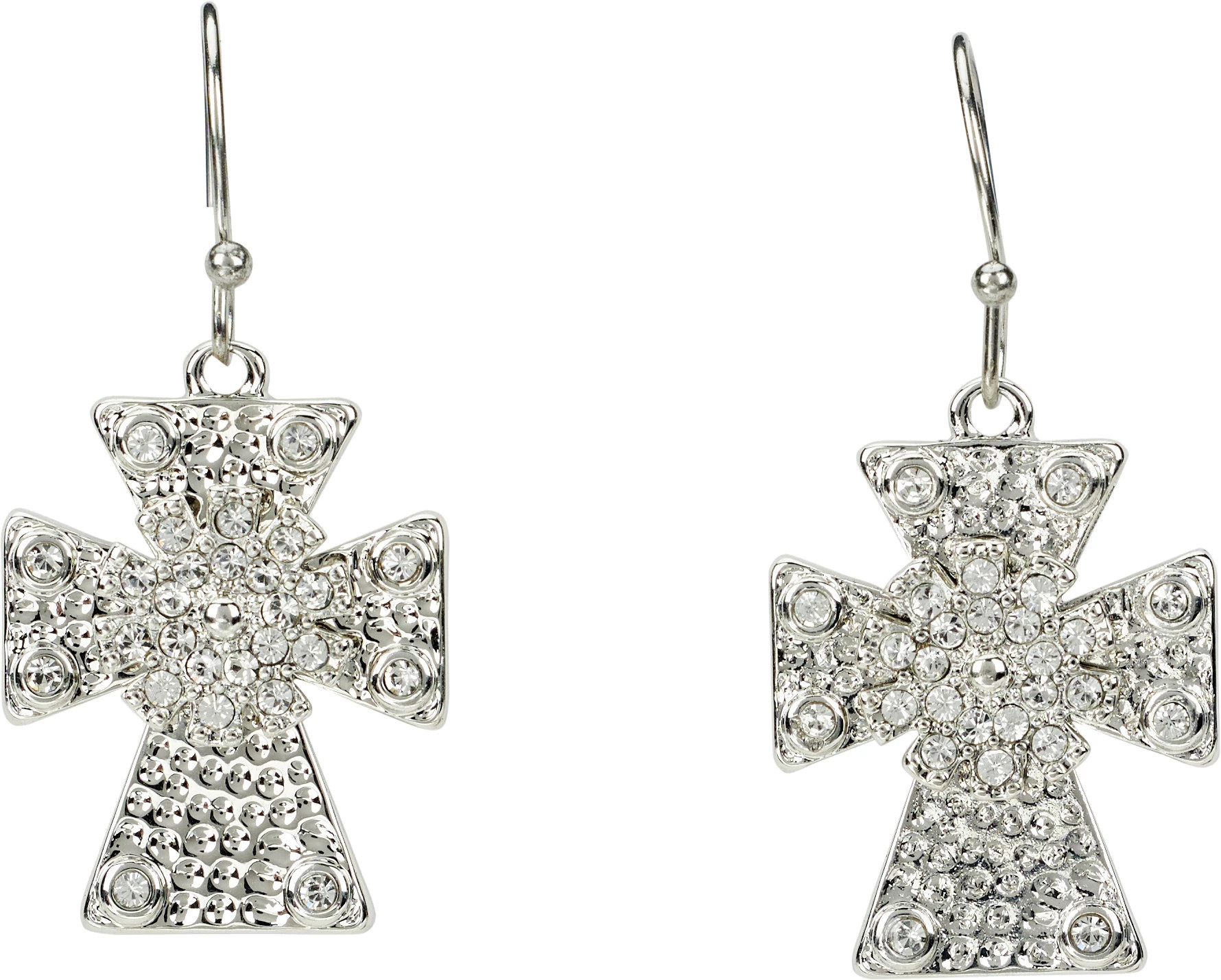 Justin Women's Spur Rowel Earrings se muestra en la Silver (Gris)