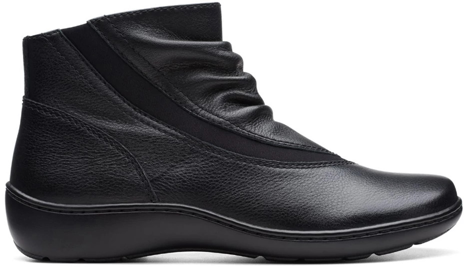Clarks Shoes Clarks Black Wedge Boots Clarks Cora Derby Boot