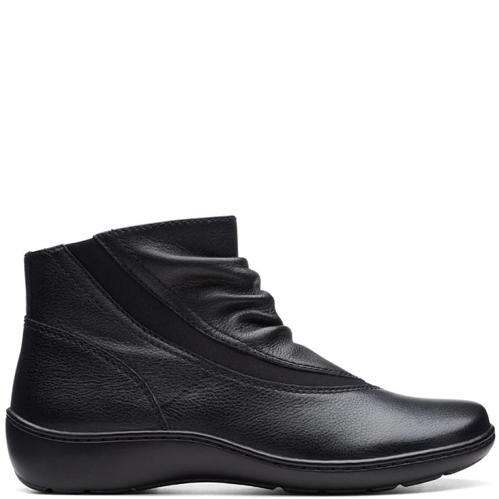 Clarks Shoes Clarks Black Wedge Boots Clarks Cora Derby Boot