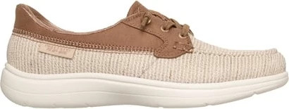 Women's Skechers Slip-Ins On The Go Flex Radiant Hermosa shown in Natural/Tan (Tan)