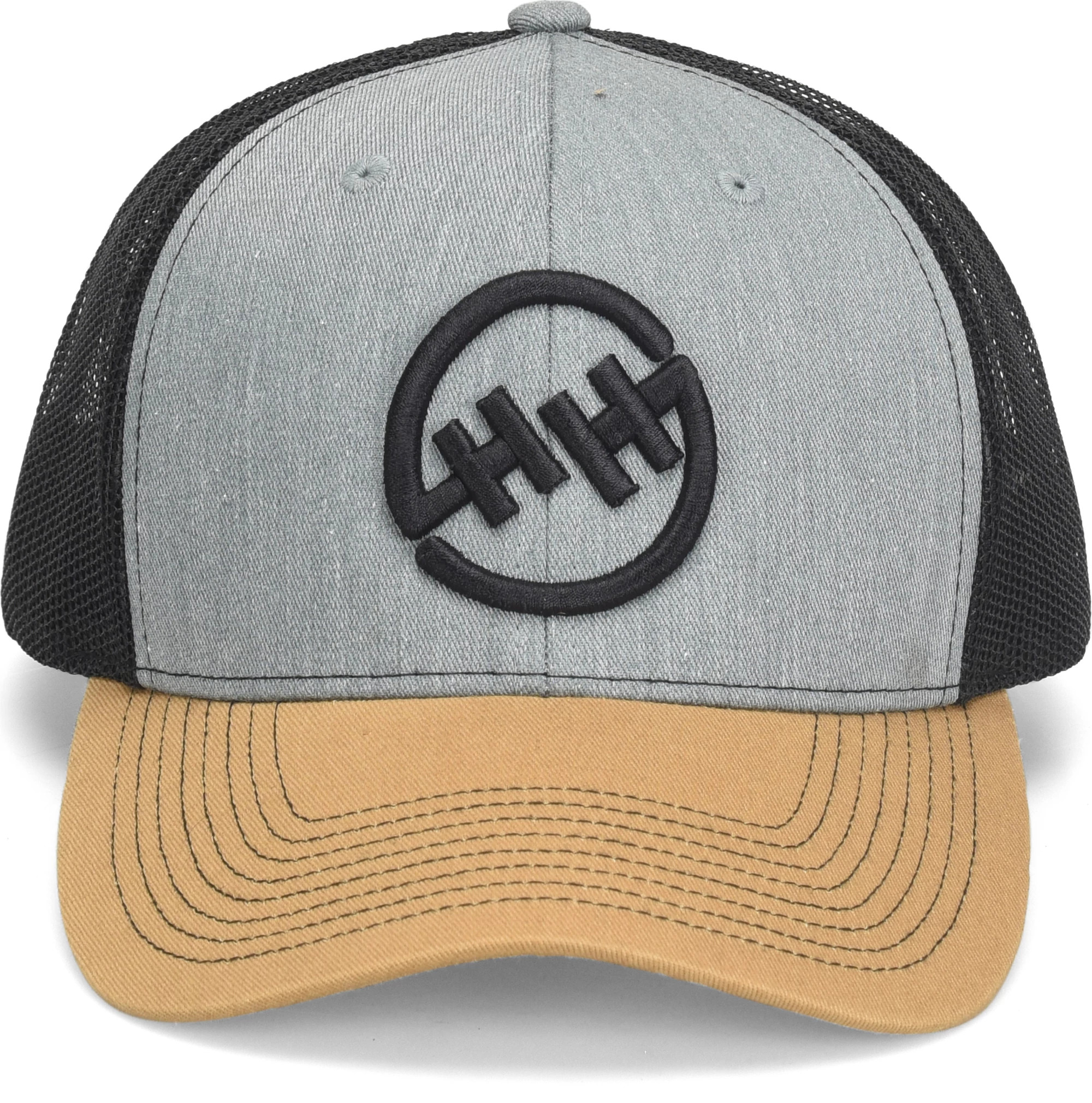 Double H Trucker Cap shown in Grey (Multicolor)