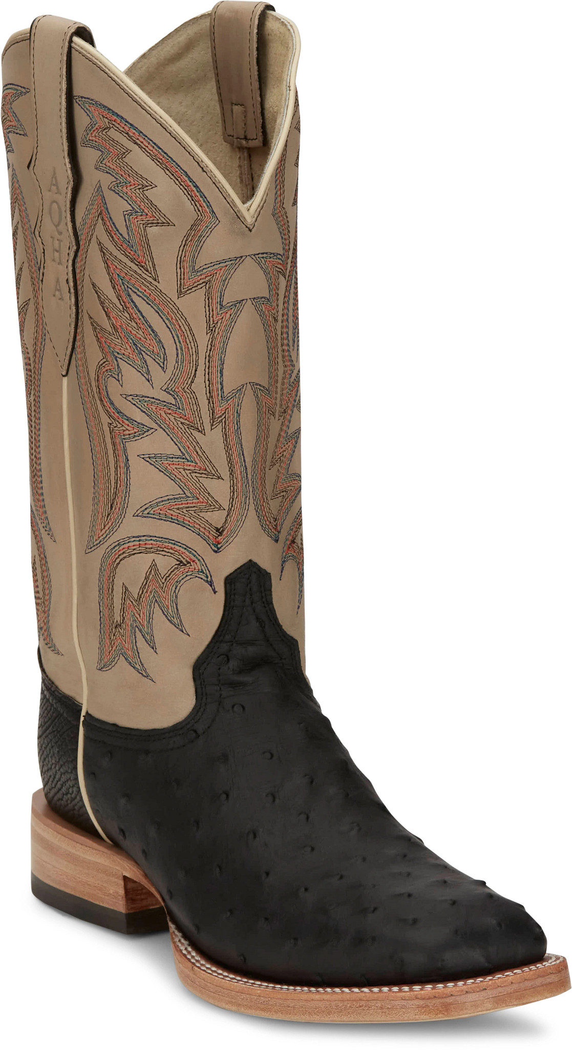 Doc Bar - Full Quill Ostrich  shown in Black (Black)