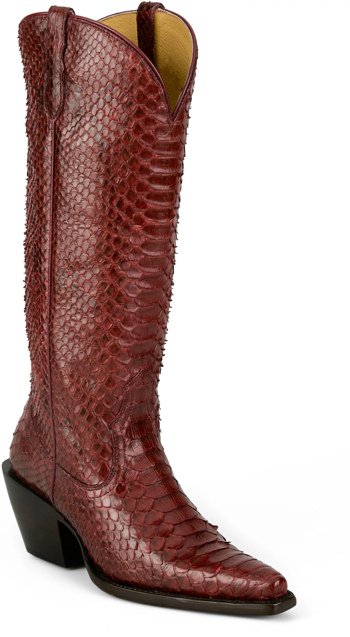 Bottes Cowboy Femme Justin 2285 - Cuir Noir, Taille 6, Talon Bloc, Occasion