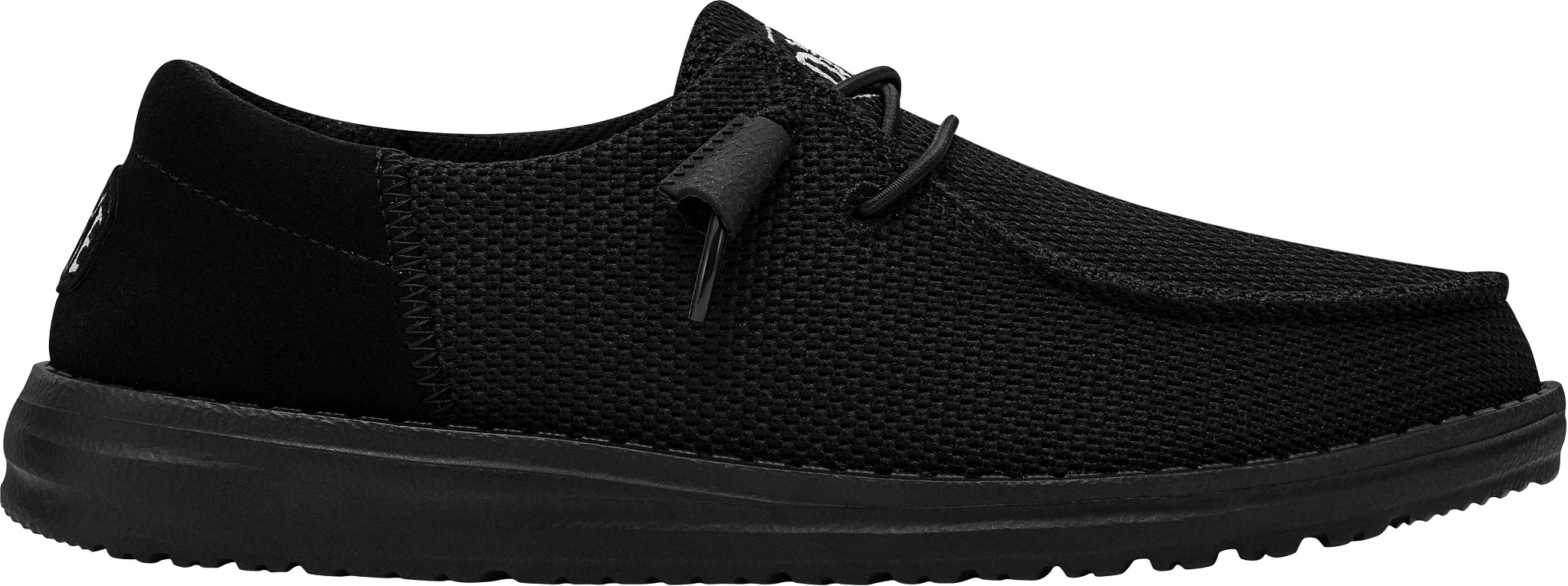 Scarpe Hey Dude Wally Youth Stretch - Moc Toe, Nero, Taglia 38 EU, Comode E Leggere - Foto 3