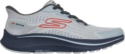 Men's Skechers Slip-Ins Go Run Consistent 2.0 Lockhart Runner shown in Gray Charcoal (Grey)