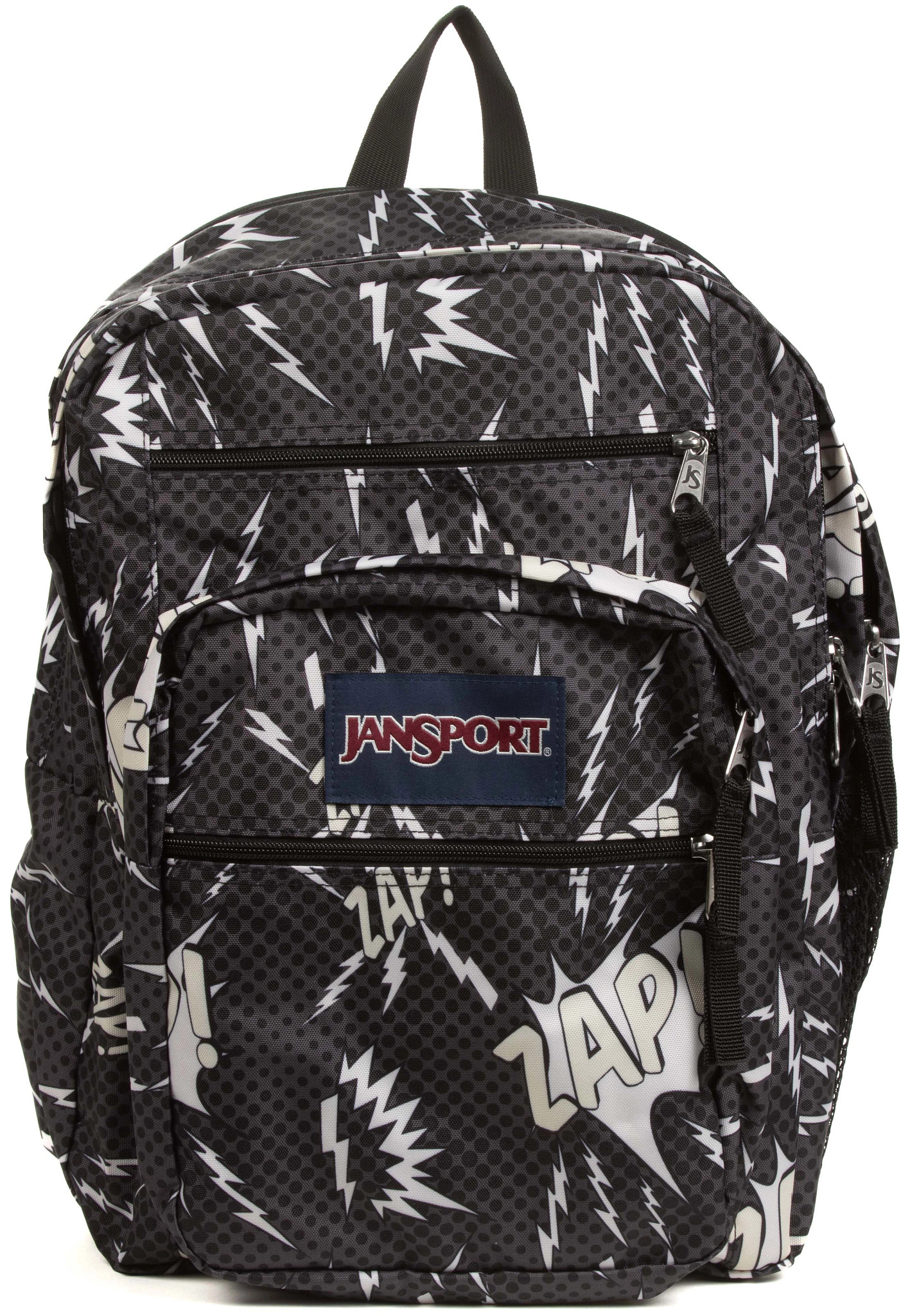 Unisex Jansport Big Student 2100ci Backpack shown in High Voltage Black (Black)