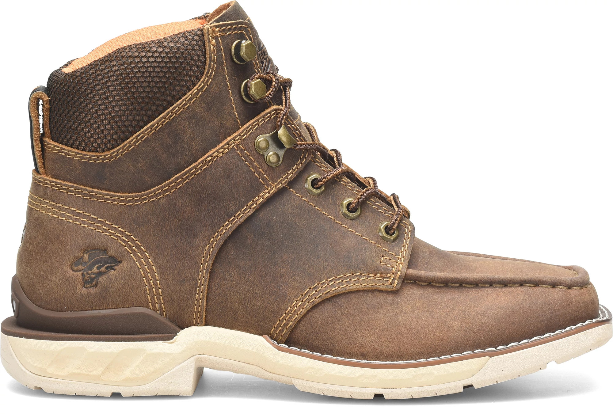 Men's Phantom Rider 6 Inch Moc Toe Brunel shown in Brown (Brown)