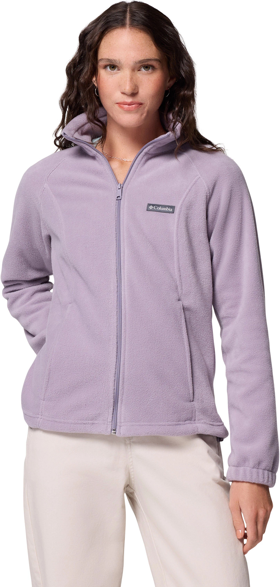 Columbia Benton Springs Full Zip Fleece shown in Shale Purple (Purple)