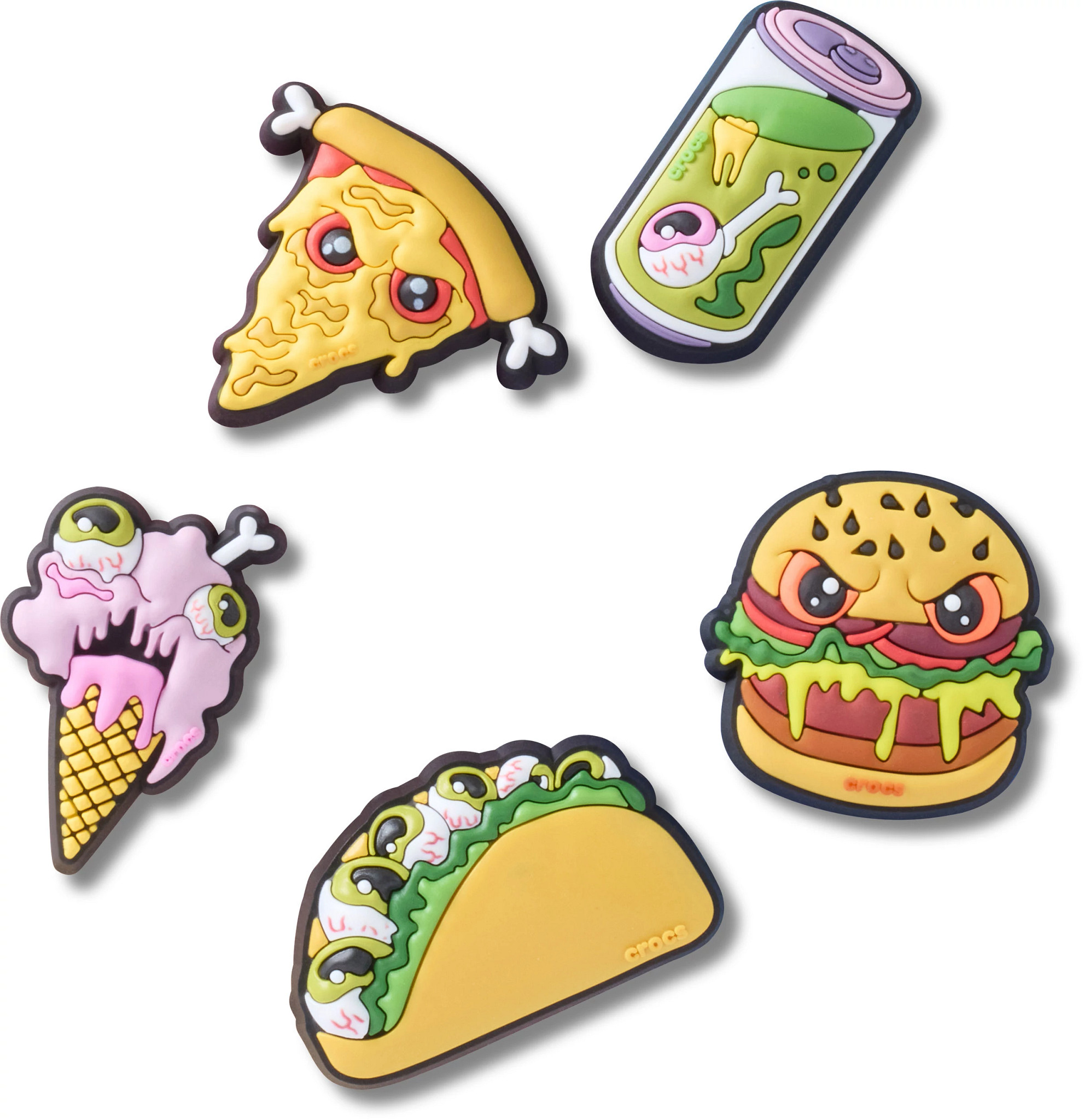 Unisex Crocs Spooky Snack 5 Pack Jibbitz shown in Multi (Multicolor)
