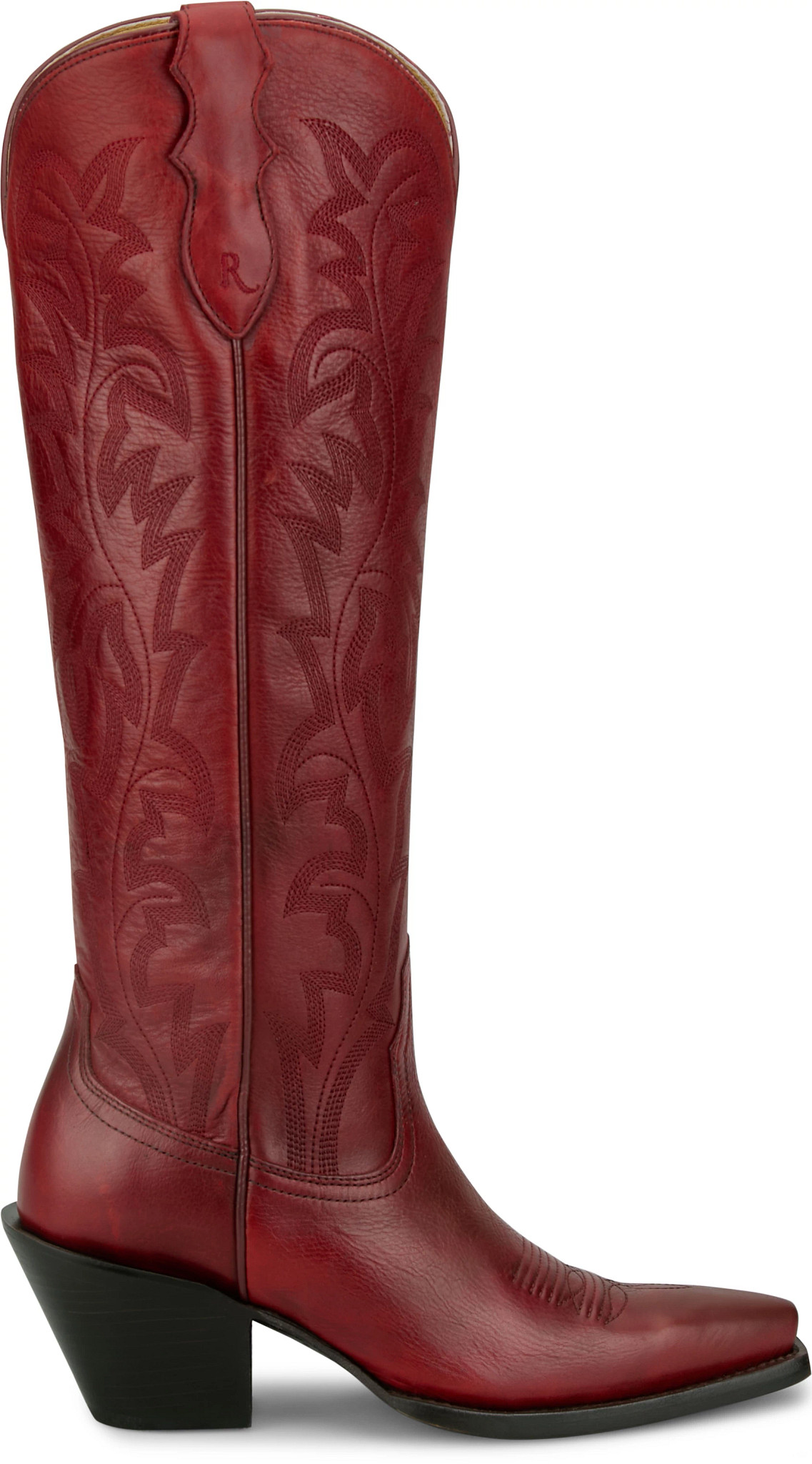 Women's Justin Boots Rumor 17" Western shown in Red (Red)