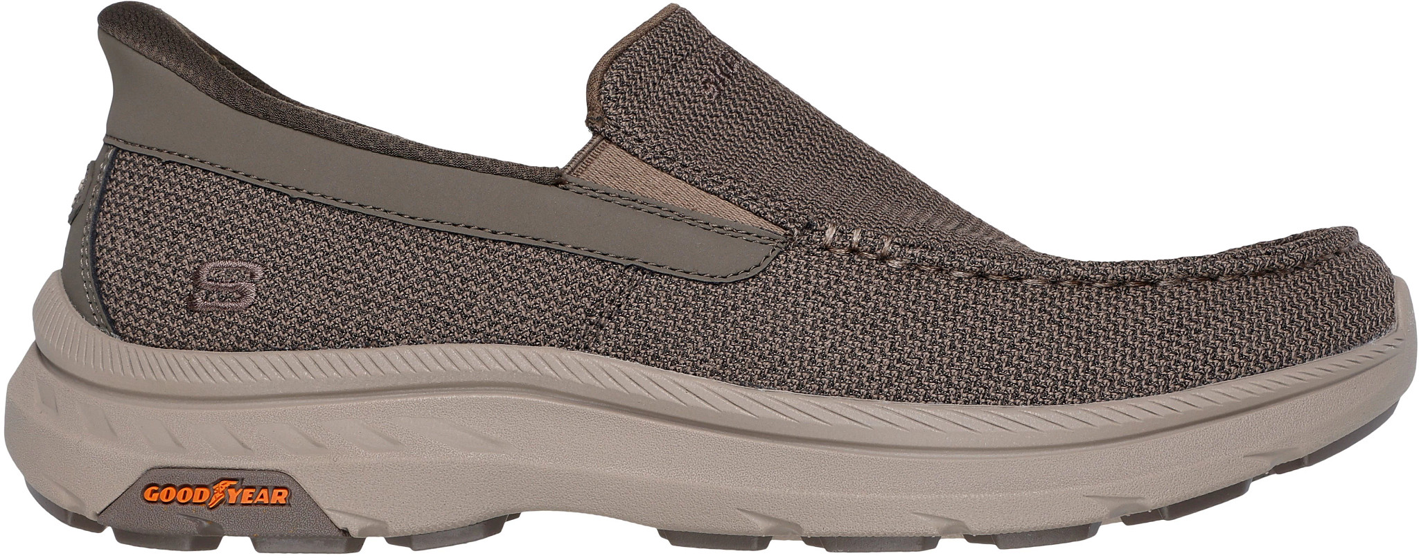 Men's Skechers Slip-Ins Pollard Wilfred shown in Taupe (Brown)