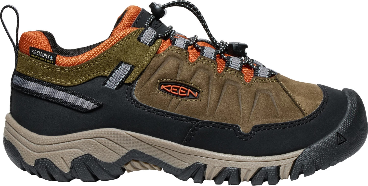 Boy's Keen Waterproof Targhee Iv Hiker shown in Bison/Brindle (Brown)