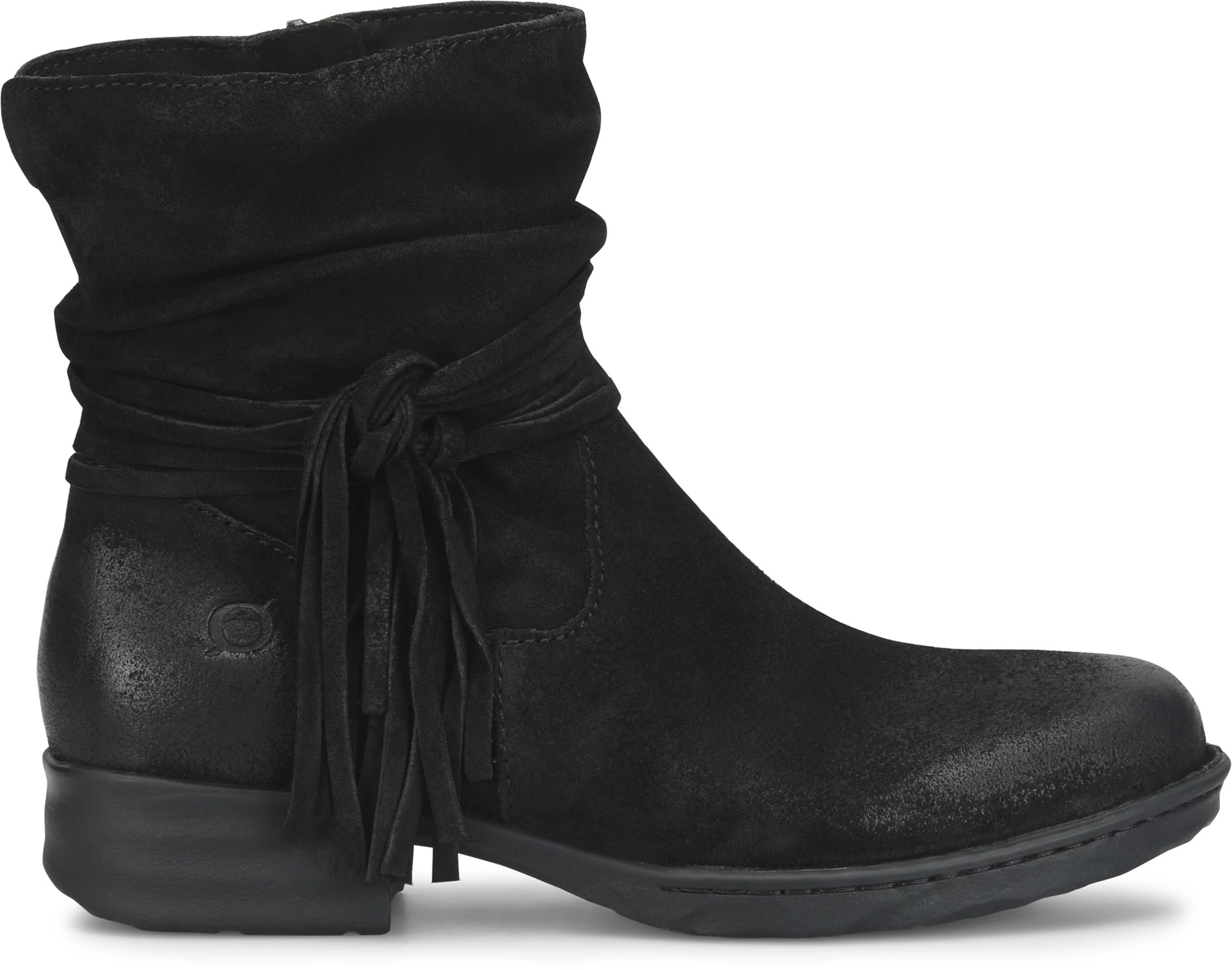 Women's Born Shoes Cross shown in Black Distressed (Black)