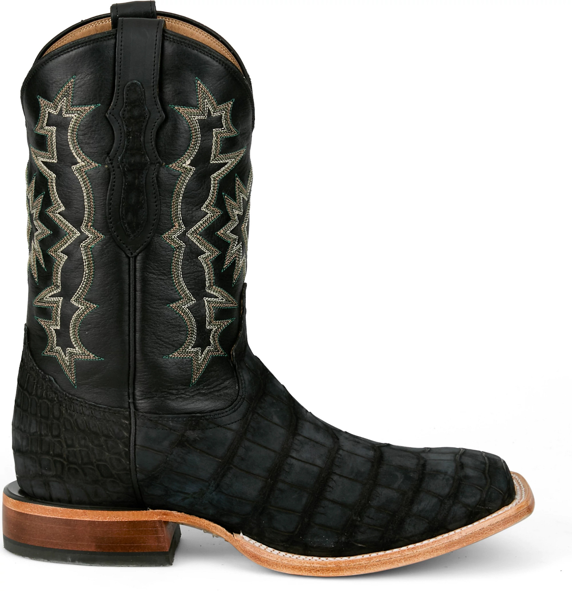 Men's Tony Lama Miguel 11" Alligator shown in Black (Black)