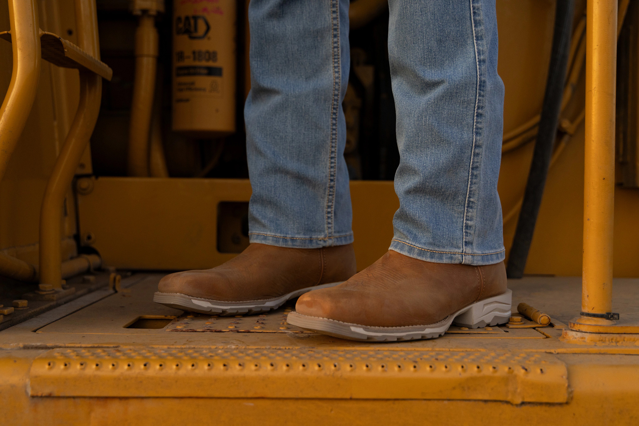 Men's Justin Boots Lytle 11" Waterproof Work shown on model 