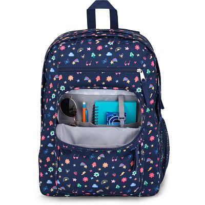 big jansport backpack printed Student Large laptop Faded Tapestry 10 inches high JanSport Cool Student - Ghostly