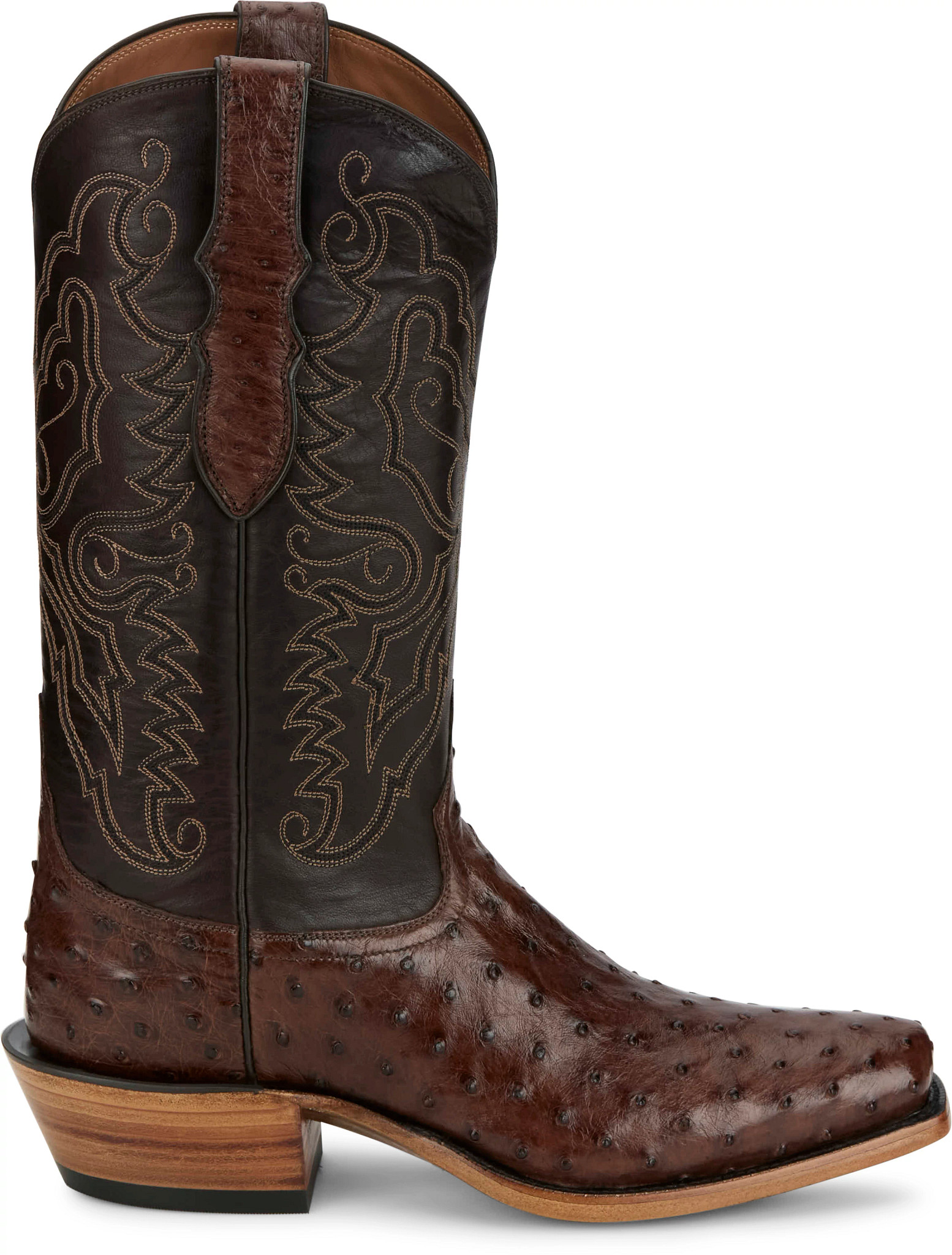 Men's Tony Lama Overo 13" Full Quill shown in Kango Tobac (Brown)