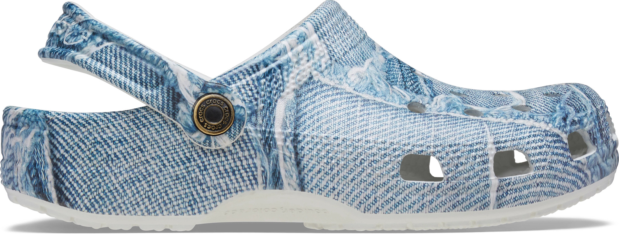 Crocs denim shoes discount