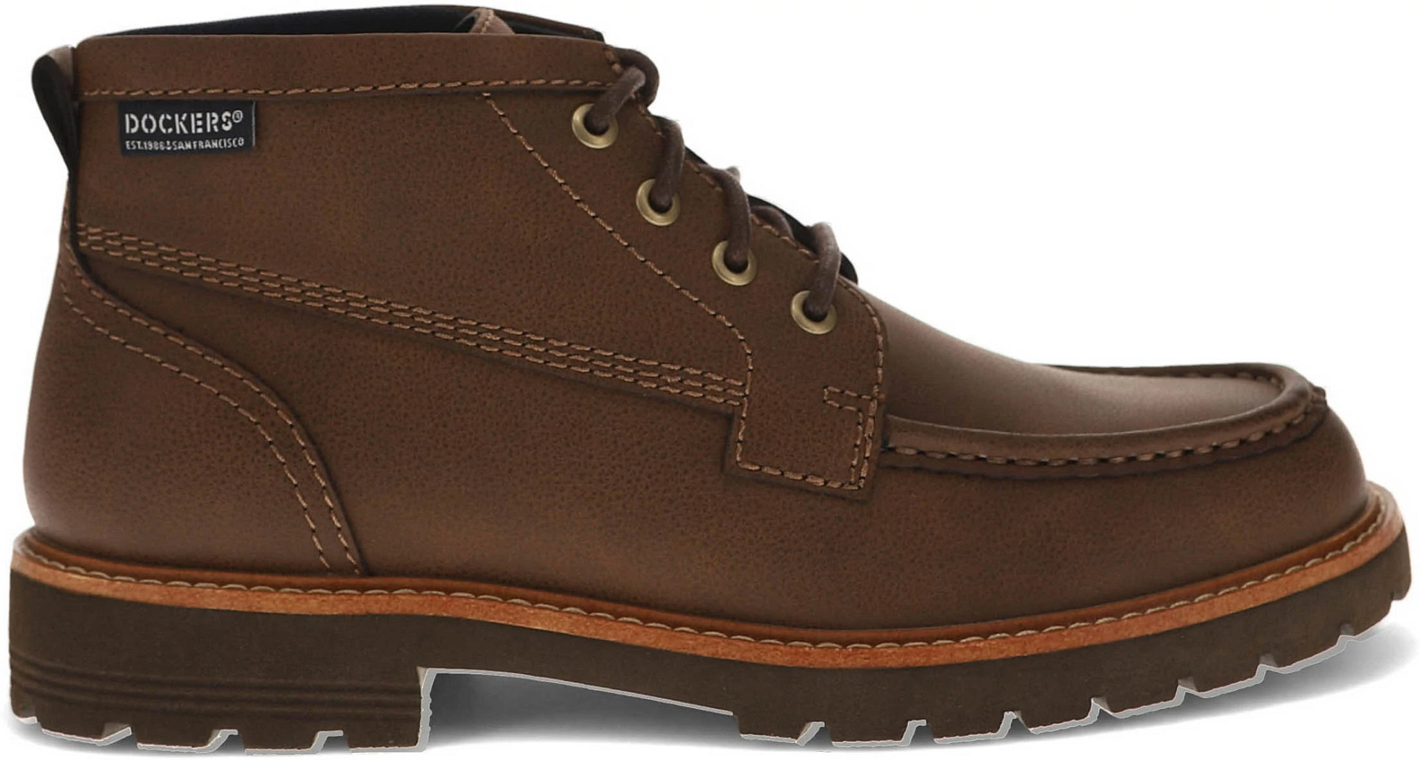Men's Dockers Weston Rebound Ankle Boot shown in Chestnut (Brown)