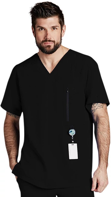Men's Barco One Amplify V Neck shown in Black (Black)