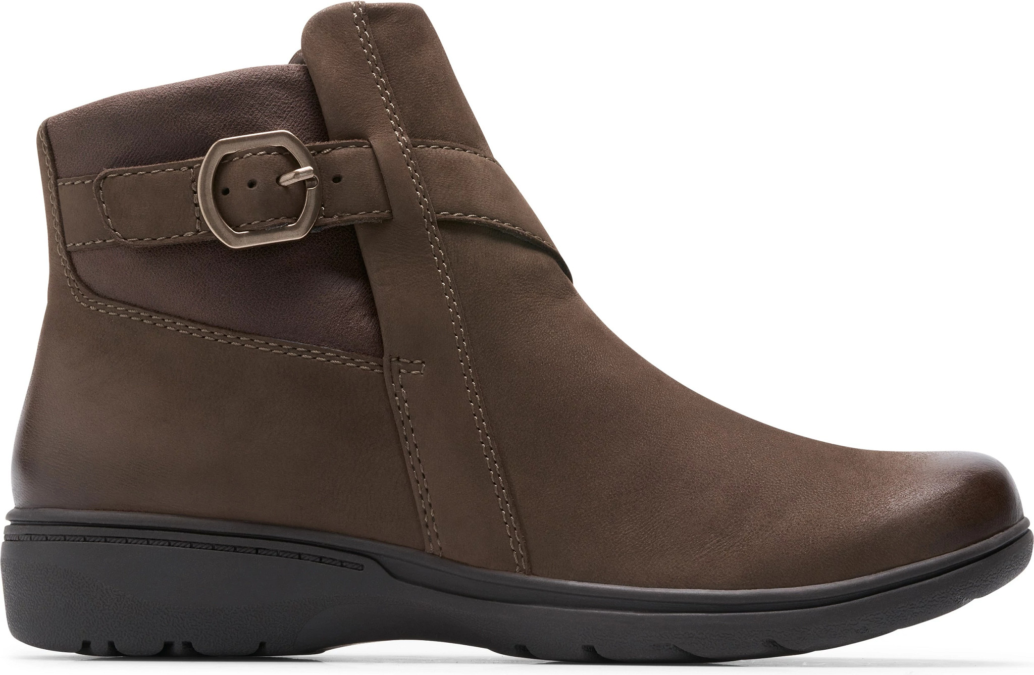 Women's Clarks Carleigh Angie shown in Mushroom (Brown)