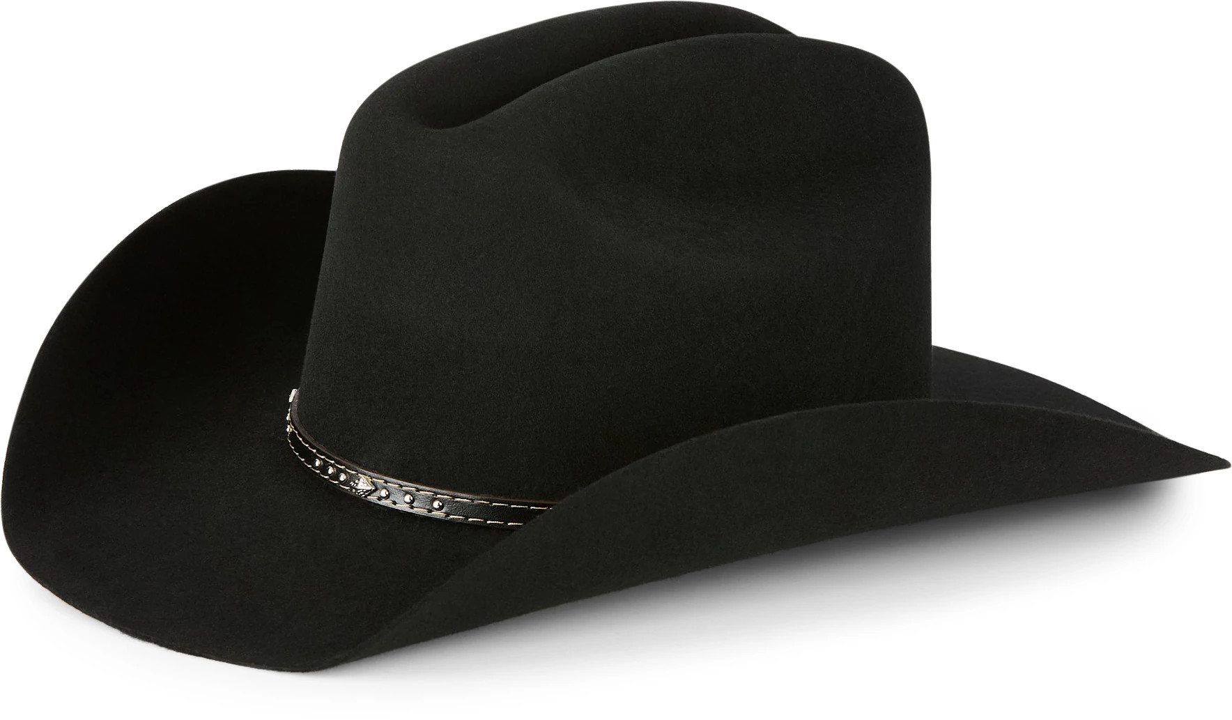 Black Hills Jr Western Hat shown in Black (Black)
