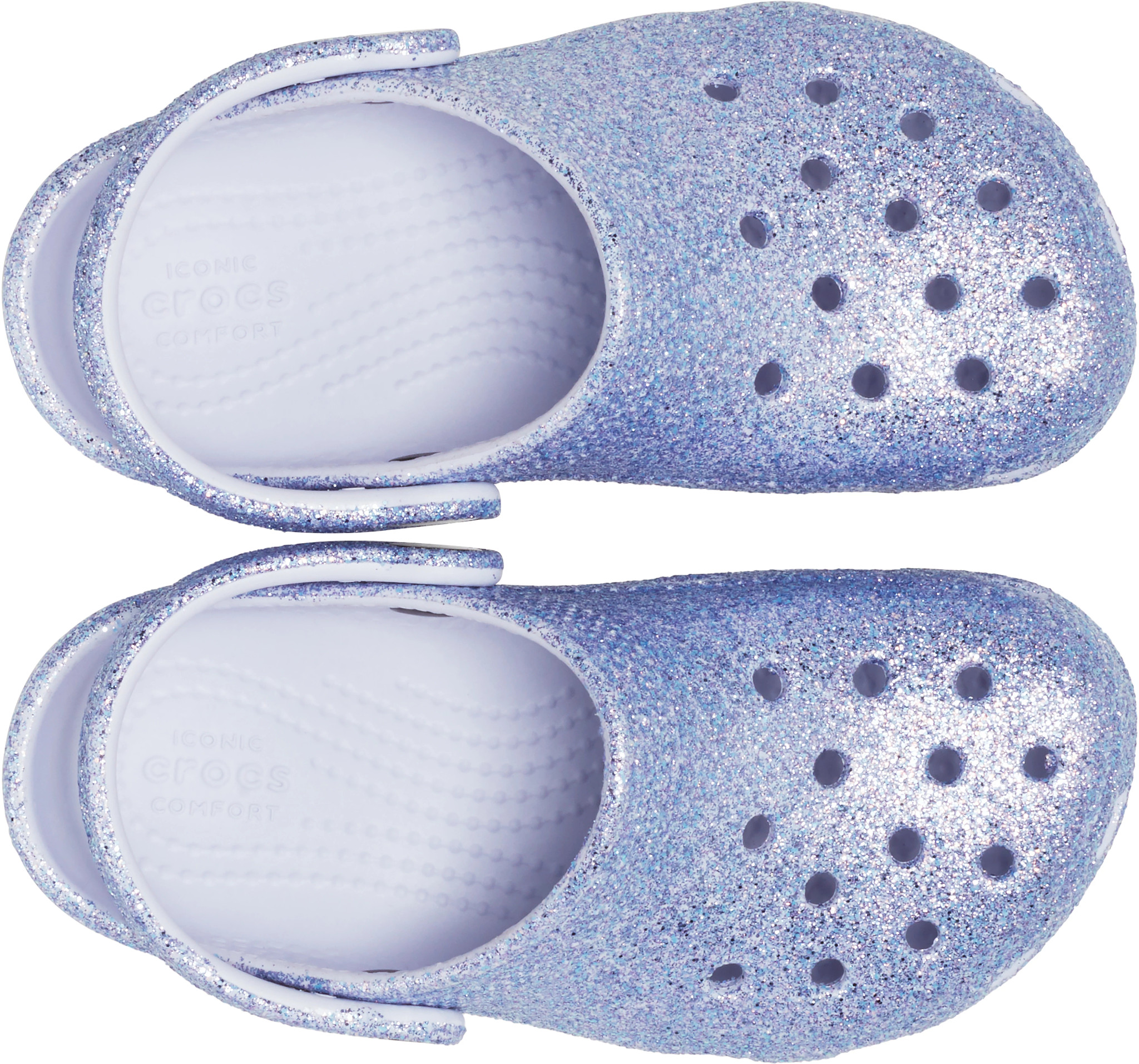 Toddler Girl's Crocs Classic Glitter Clog | Super Shoes