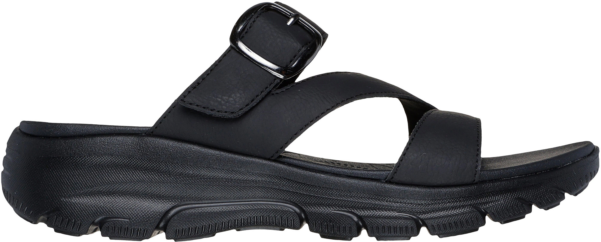 Women's Skechers Easy Going Slide On By Slide shown in Black (Black)