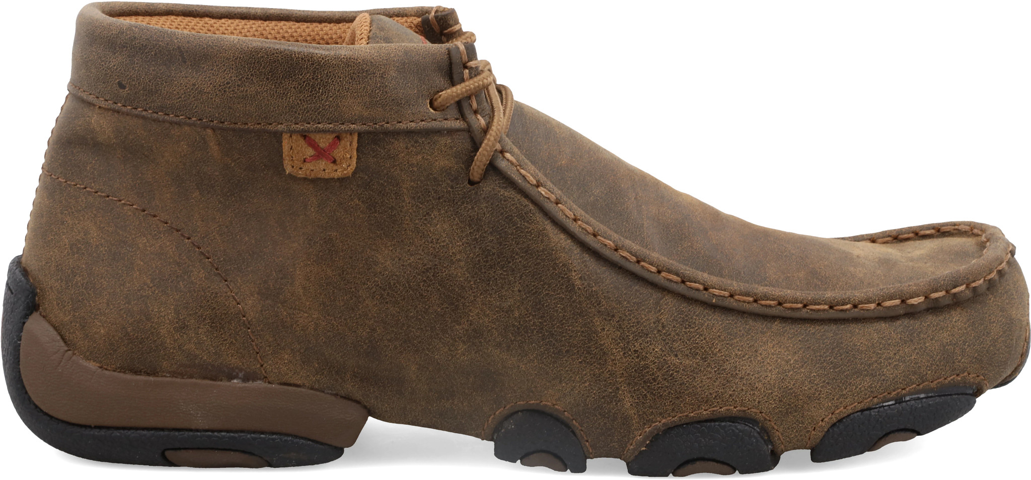 Women's Twisted X Chukka Driving Moc shown in Brown (Burgundy)
