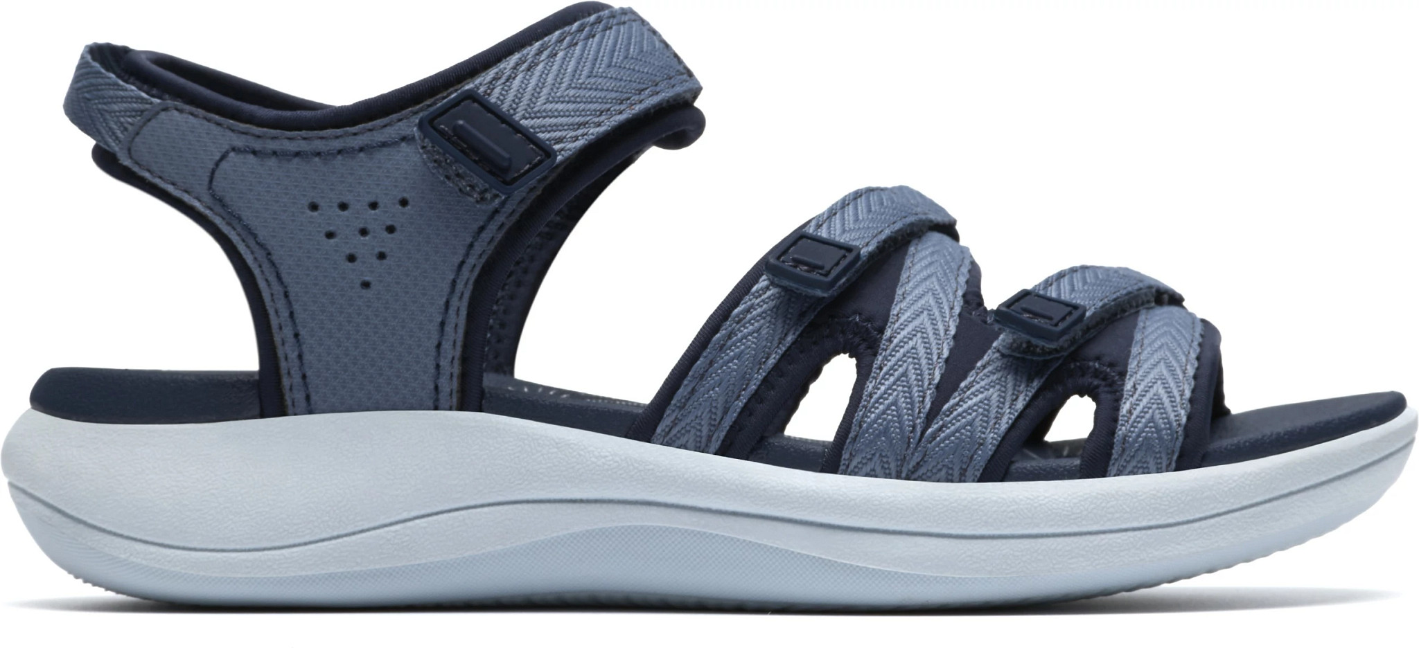 Women's Clarks Cloudsteppers Mira Madi shown in Navy (Blue)