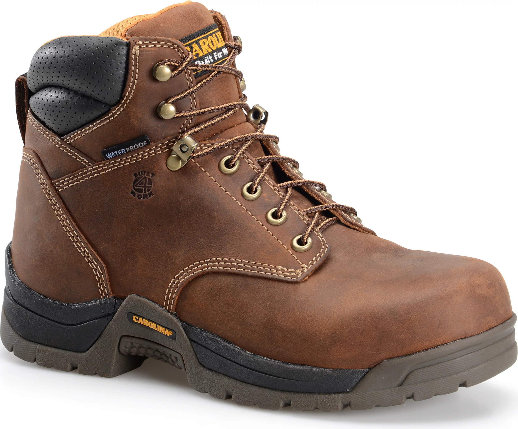 Bruno 6 Waterproof Broad Toe Work Boot Carolina Shoe