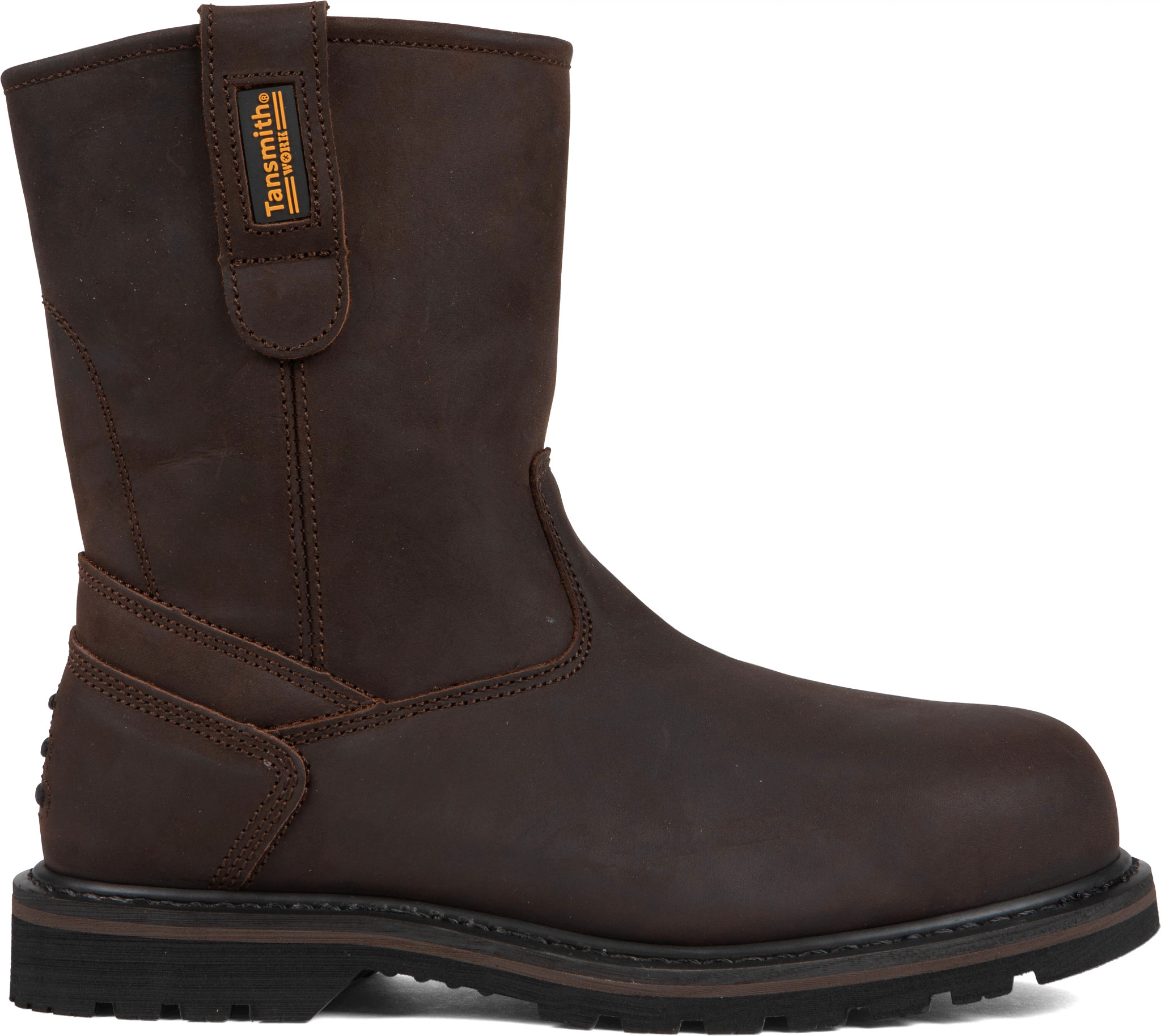 Men's Tansmith 9 Inch Steel Toe Wellington shown in Brown (Brown)