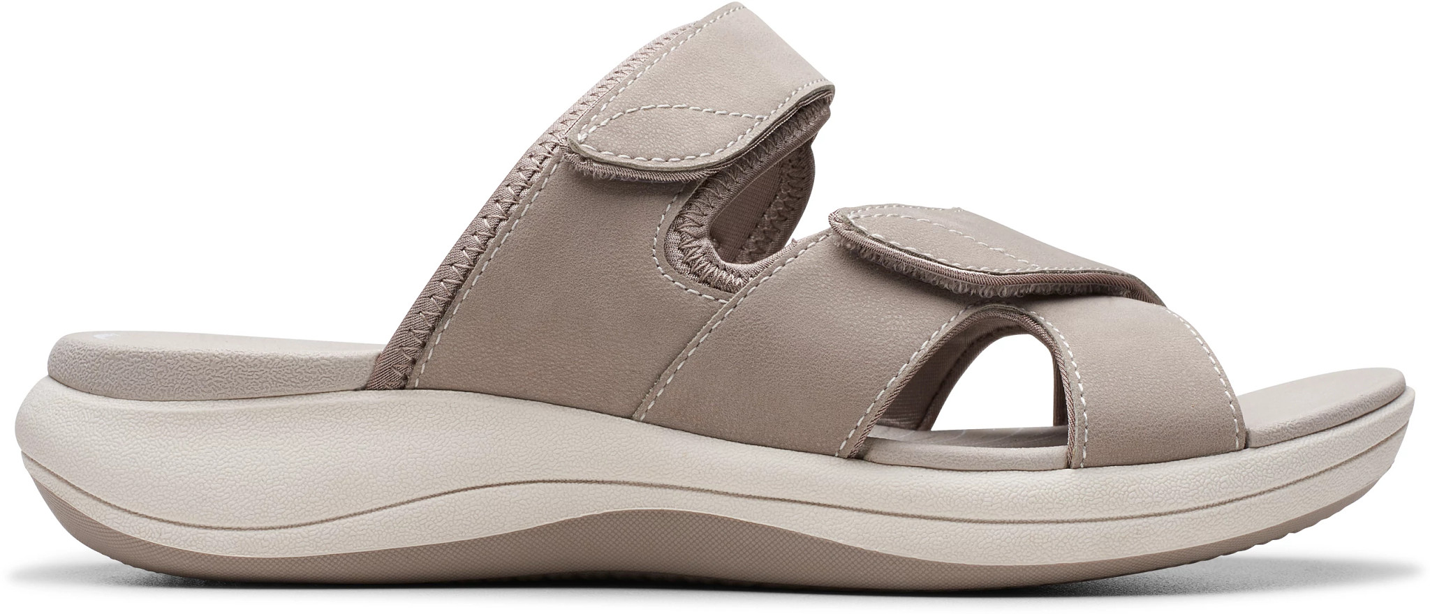 三彩　Clarks Cloudsteppers サンダル グレージュ Women's Clarks Cloudsteppers Mira Ease Slide | Super Shoes